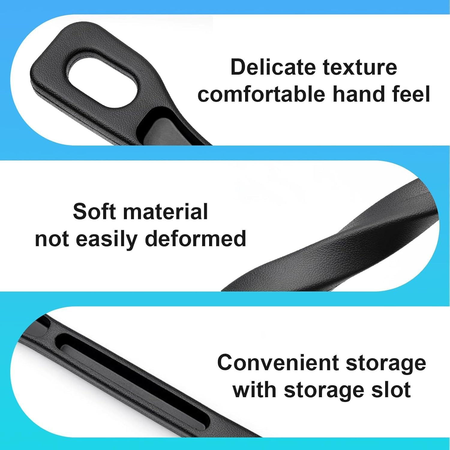 2 Pack Car Seat Gap Filler, No Drop Seat Protector with Storage Organizer and Hook Premium Soft Foam Padding for Side Gap Protection Universal Fit for All Cars (Black) image number 4