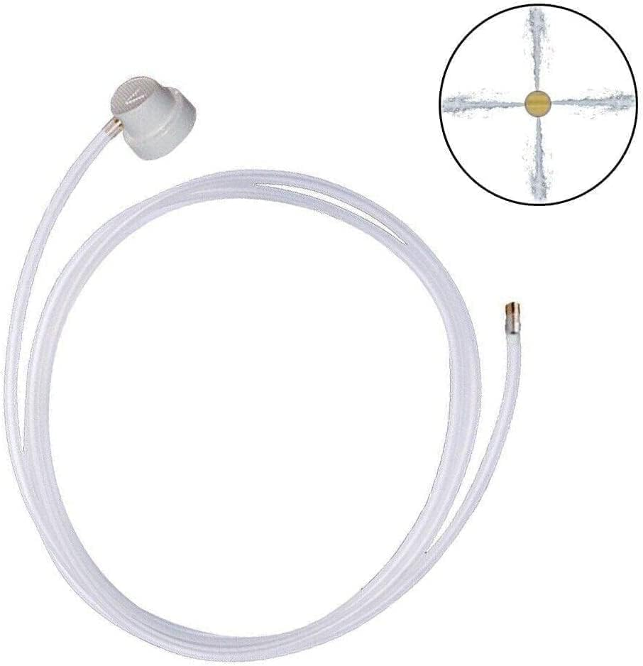 2 Pcs 2Xaerosol Nozzle W/ 19.69In. 360 Degrees Extension Hose for Male Stem Spray Cans Fluid Auto Car Nozzle Film 4.5Mm Extension H3C9 image number 1