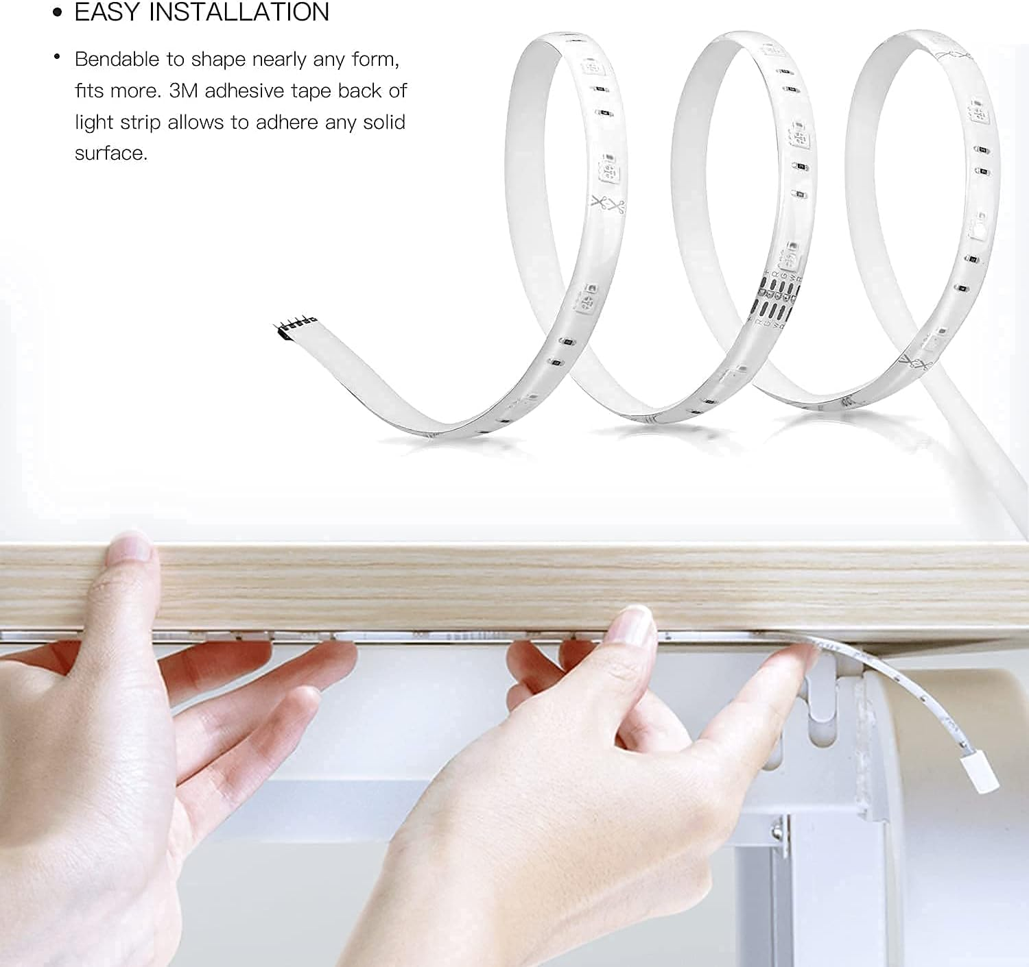 YEELIGHT Aurora Lightstrip plus Extension, White (YLOT01YL) image number 5