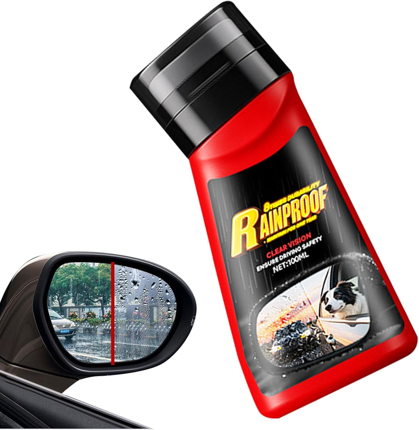 Anti Fog Windshield Cleaner - Anti-Rain Fog Cleaning Glass Brush,Automotive Exterior Maintenance Care Antifogging Fluid for Suvs RV Truck Vehicle Sedan image number 1