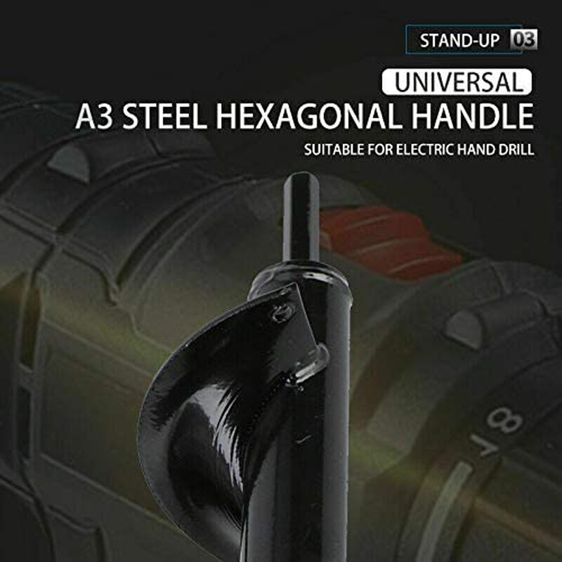 Costcom Power Garden Auger Earth Drill Bit Post Digger Planter Outdoor &Phi;80 X300/600Mm (&Phi;80 X 300Mm) image number 3