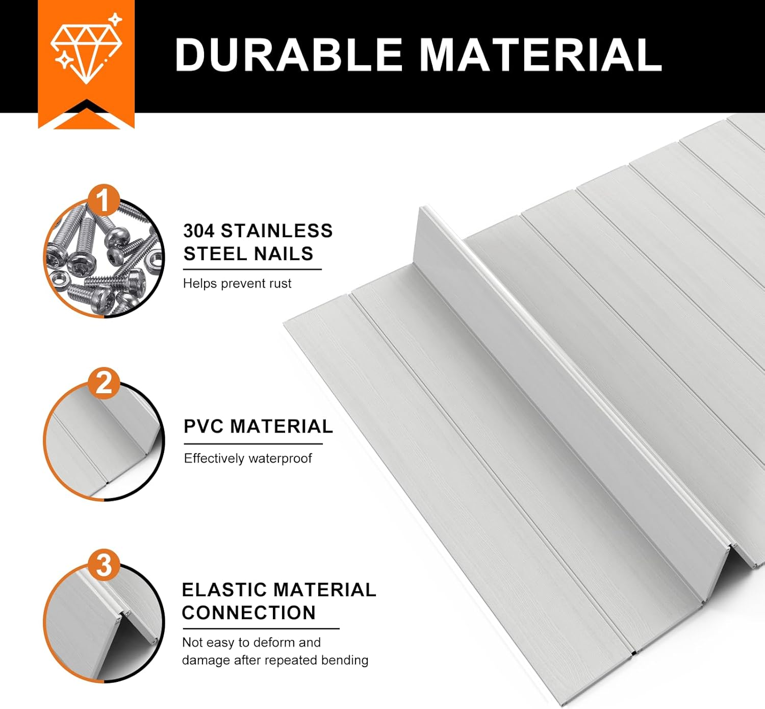 Orifesio Bathtub Cover, 170 X 75 Cm Foldable PVC Bath Board, Dustproof Insulation for Home, Bathroom, SPA, White image number 4