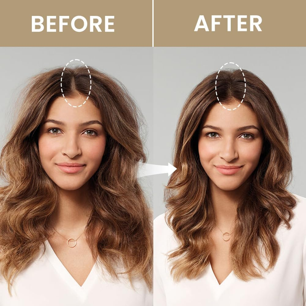 VOLLUCK Root Touch up Powder, Instant Hairline Powder for Thinning Areas and Gray Hair Coverage, Natural and Non-Greasy Root Cover up for Women and Men (Brown, 0.14 Ounce) image number 7