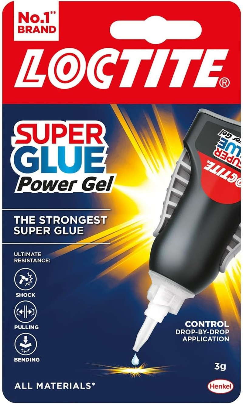 Loctite Super Glue Power Gel, Flexible Super Glue Gel, Superglue with Non-Drip Formula for Vertical Applications, Clear Glue with Precise Nozzle, 1 X 4G image number 3