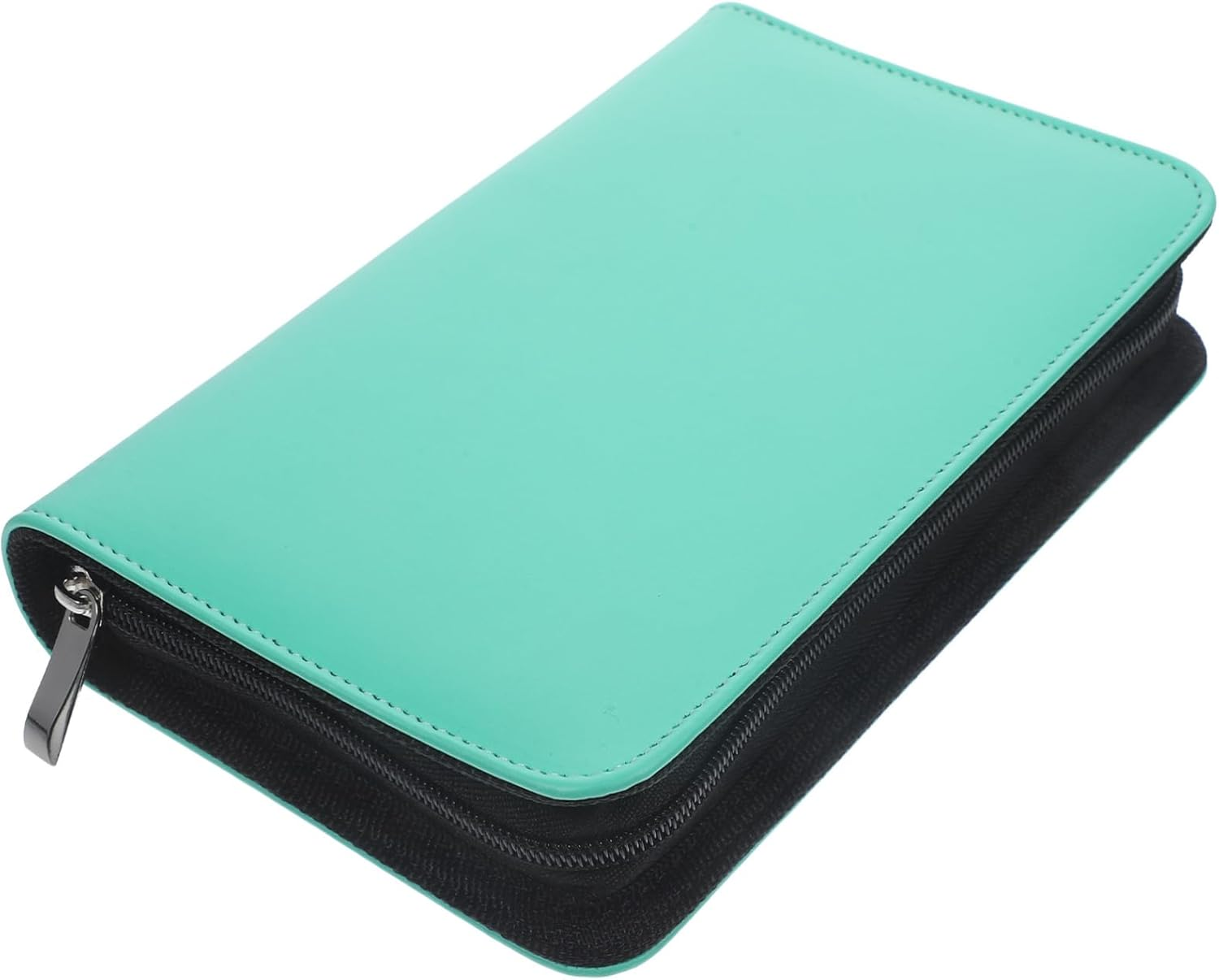 Waterproof Travel Medicine Organizer Pouch, Portable Pu Loose-Leaf Pill Storage Case 8.27 X 5.12 Inch 6 Zipper Pocket Holders, Green Travel Medication Bag for Daily and Trip Use image number 2