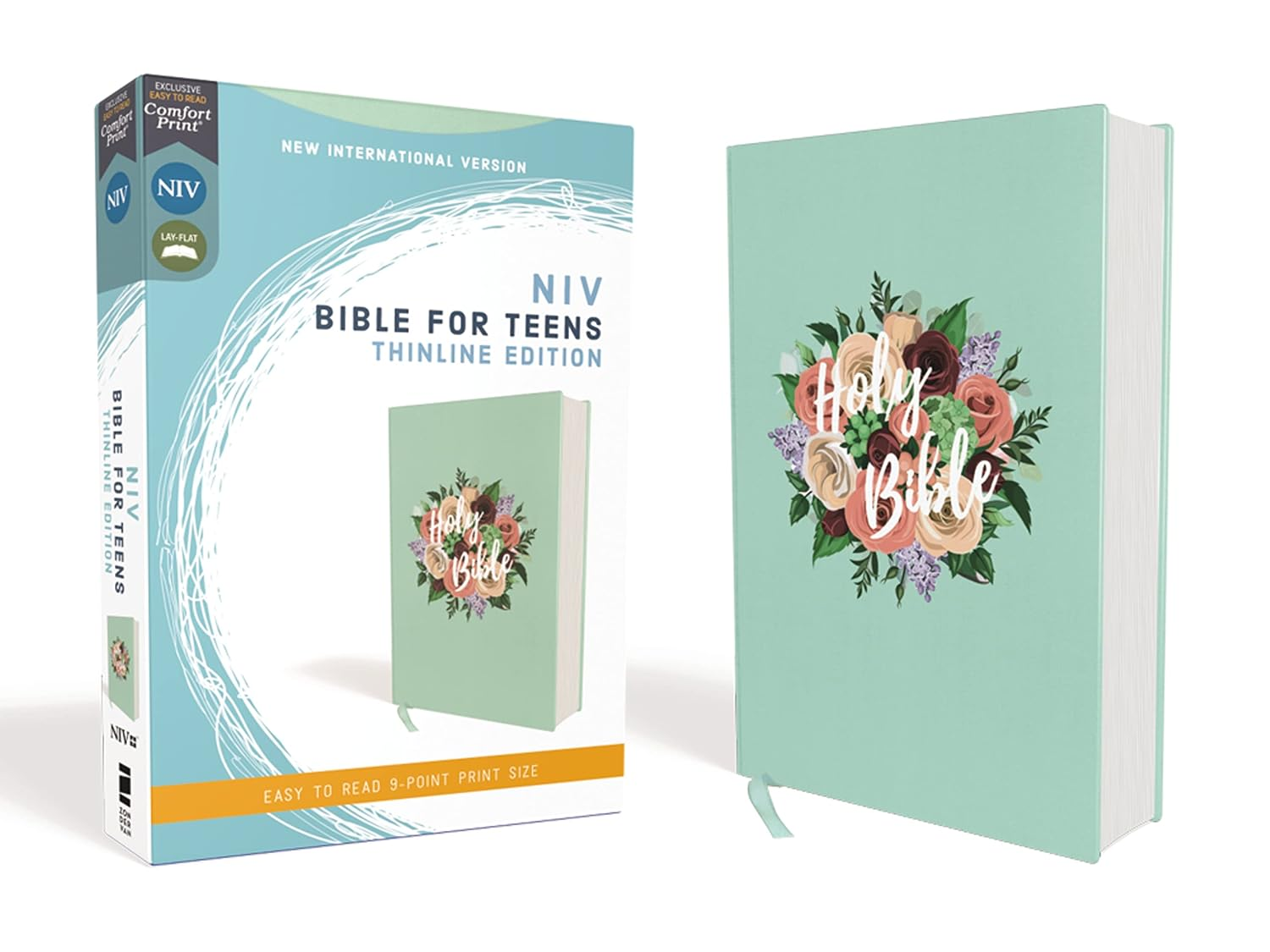 NIV Bible for Teens Thinline Red Letter Edition [Floral] image number 1