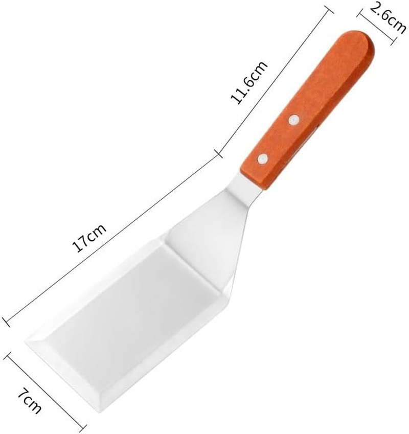 Kitchen Utensils Shovel Hamburger Shovel Stainless Steel Teppanyaki Cooking Barbecue Tools (Style1, One Size) image number 5