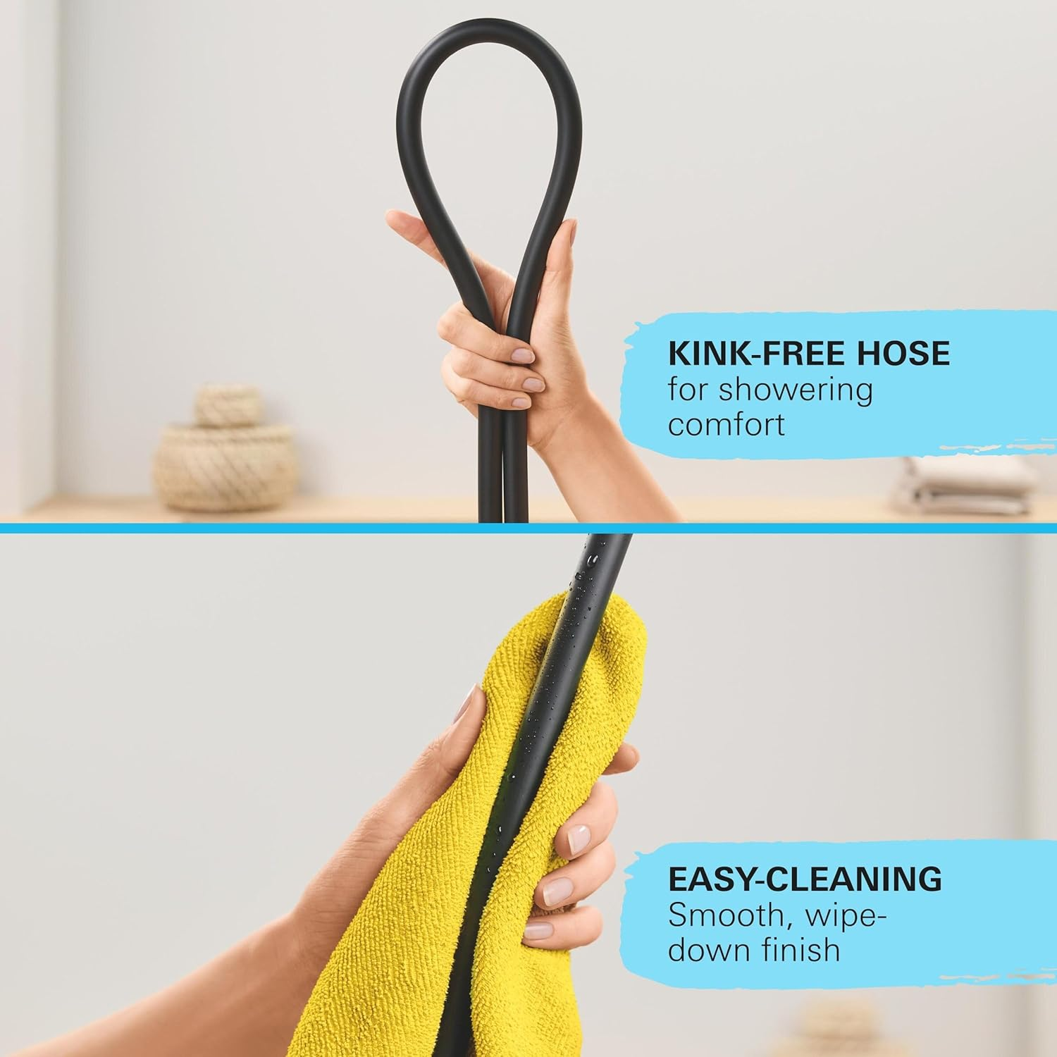 GROHE Vitalioflex Trend 287412432 Shower Hose 1.75 M Flexible Kink-Resistant Shower Hose Pressure Resistant Universal Connection No Sealing Rings Required Black image number 3