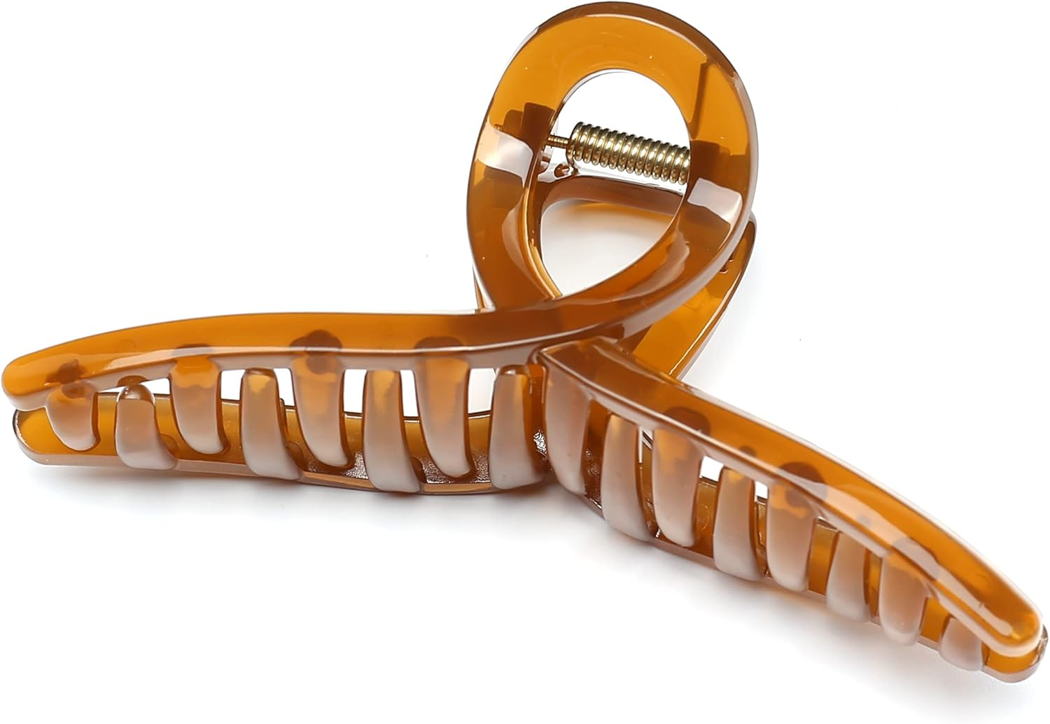 Qingoo Jelly Hair Clip Beautiful Women'S Hair Clip Headpiece Elegant Hair Accessory (Orange)