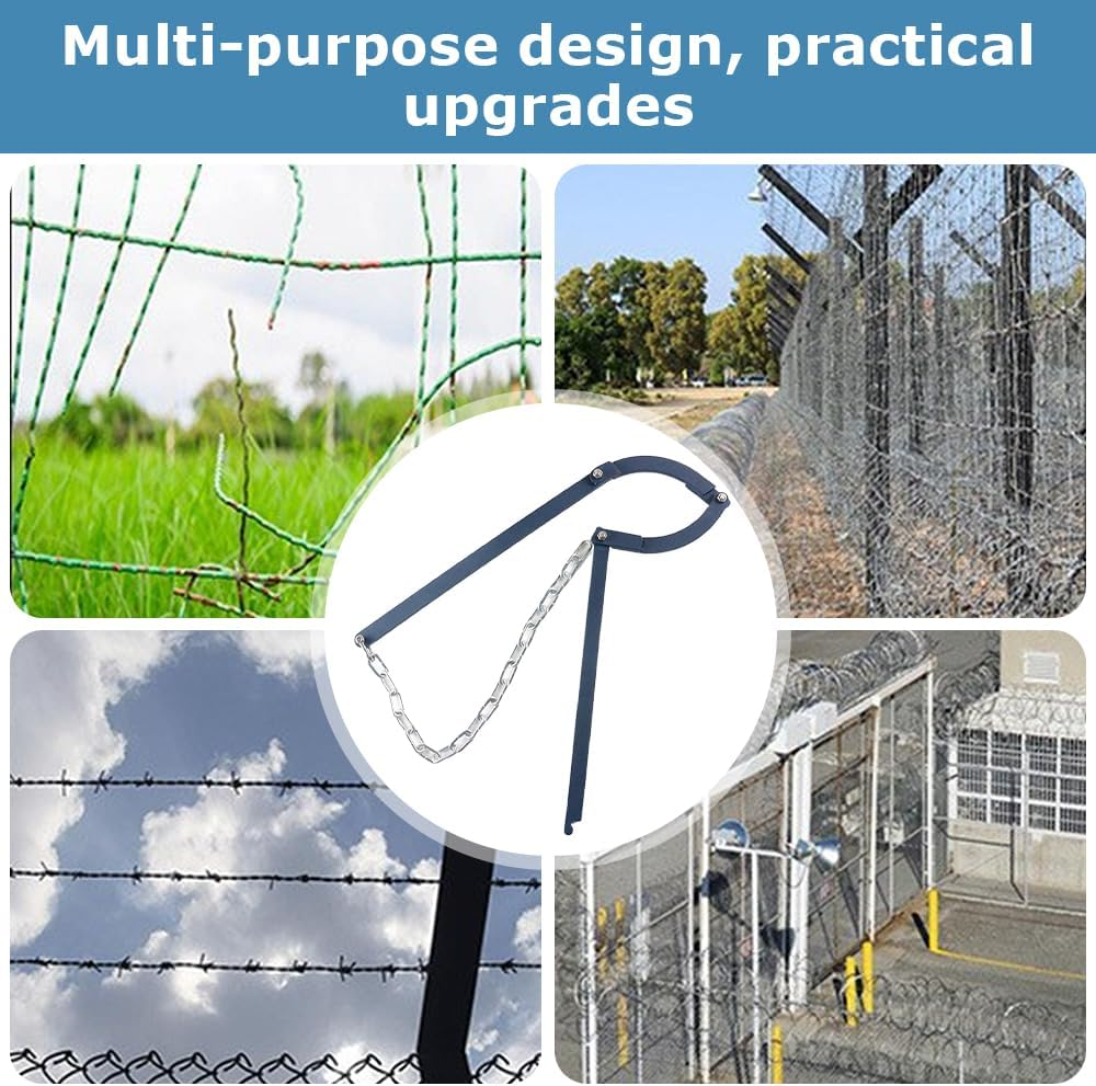 Barbed Wire Fence Repair Tool,Garden Lawn Fence Repair Tool,Fence Fixer,For Garden, Patio,Yard to Repair,Heavy Duty Portable,For Outdoor Home,Metal,Easy to Use (Blue) image number 2