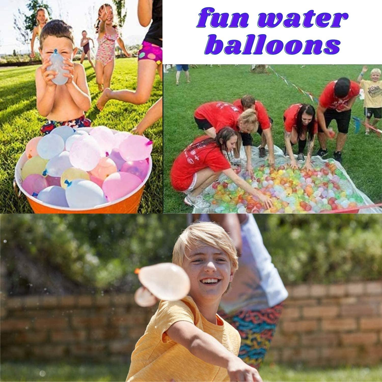 SHOPPY Water Balloons (Pack of 555), Self-Sealing Bunch of Water Balloons Pack-Rapid Filling in Just 60 Sec, Assorted Colors, Bio-Degradable, Scent Free, Outdoor Fun for Kids and Adults image number 1