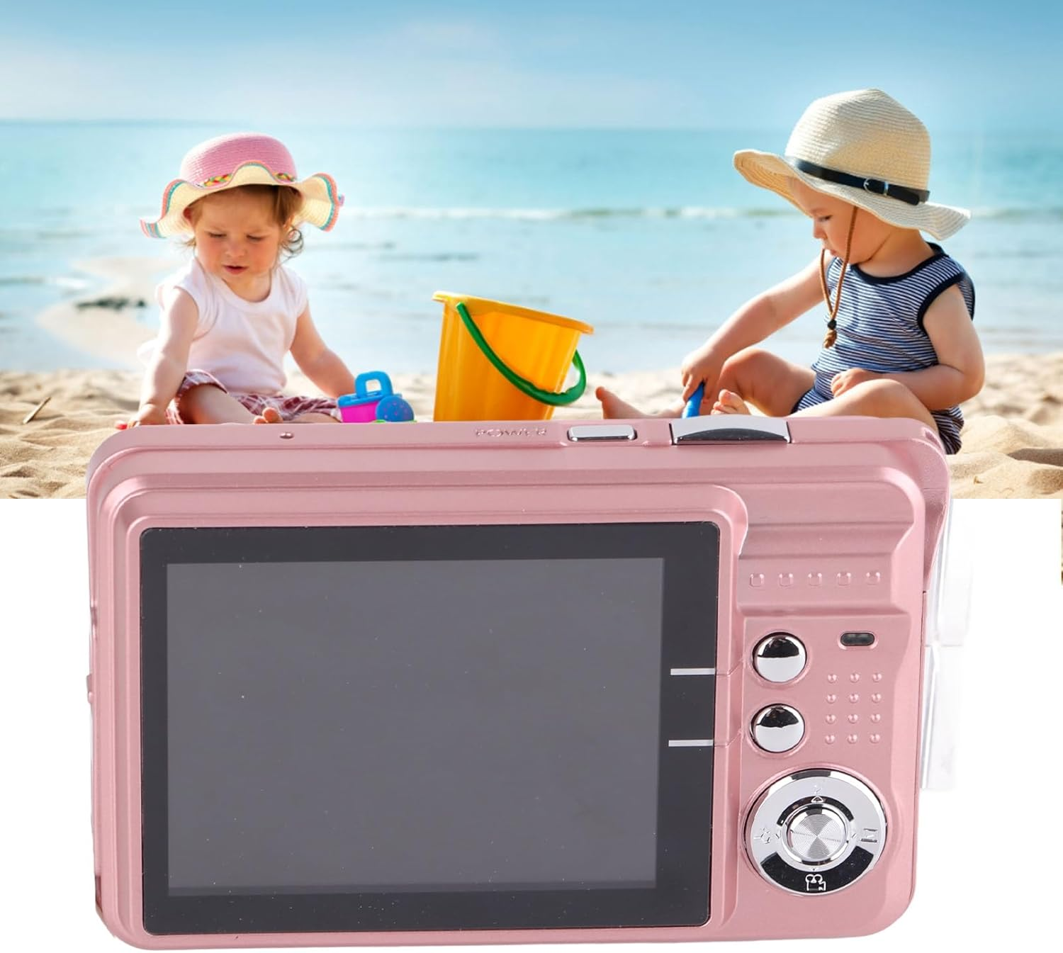 4K Digital Camera, 48MP Mini Children Video Camera, 2.7In LCD Display, 8X Zoom anti Shake Vlogging Camera for Photography Continuous