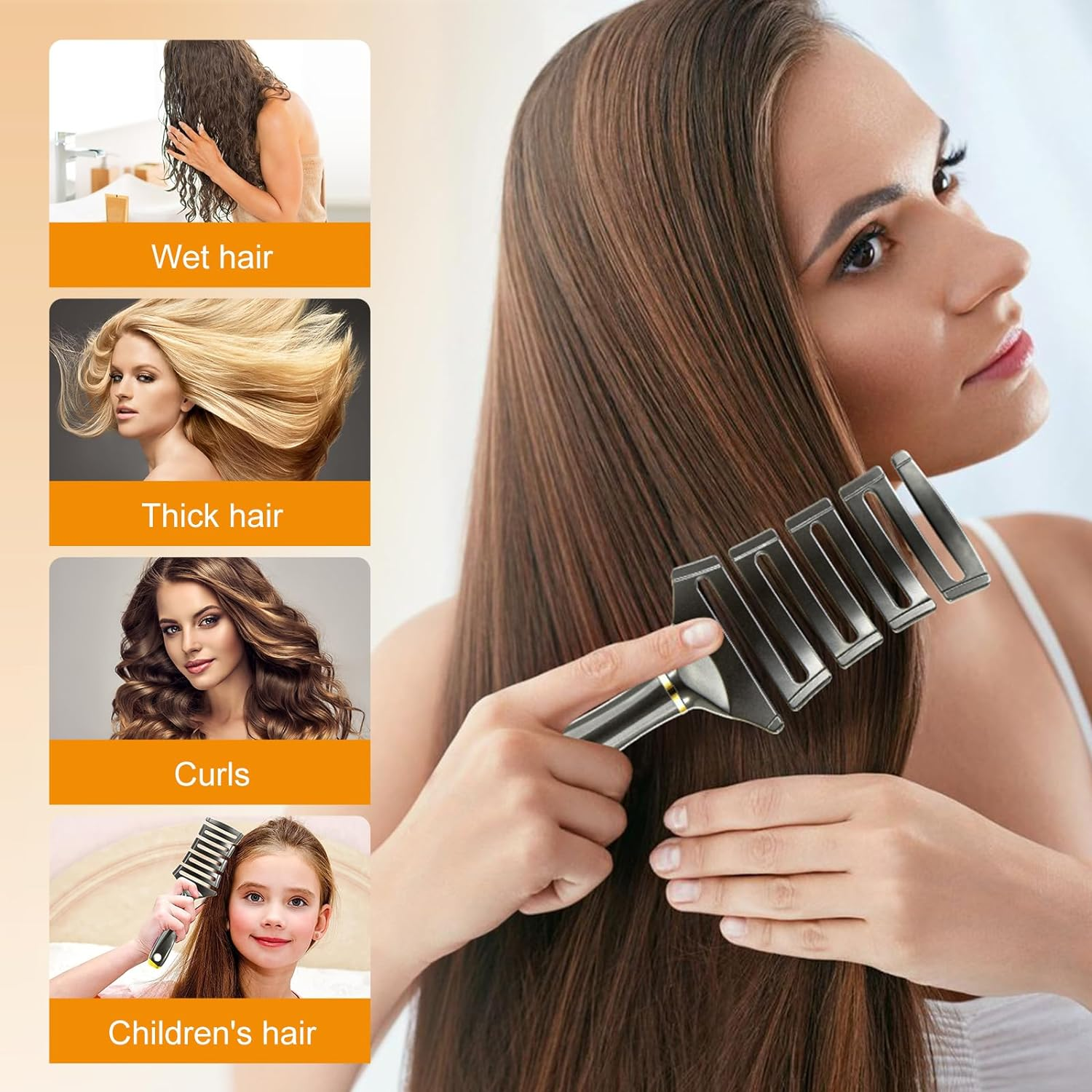 Hair Brush - SHINLEA Detangling Brush anti Tangle for Wet & Dry Use