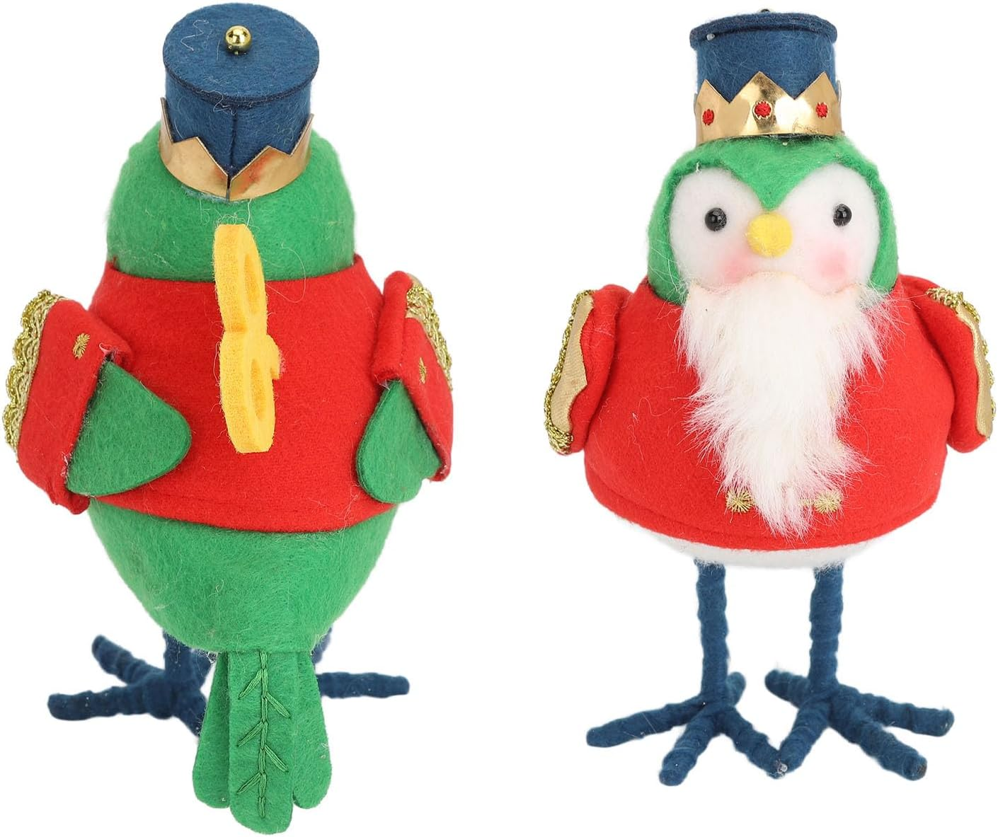 Christmas Table Decorations Birds, Vivid Cute Soft Plush Fabric Standing Bird Christmas Ornaments, Multifunctional Xmas Birds Ornaments for Thanksgiving, Christmas, for Fireplace image number 1