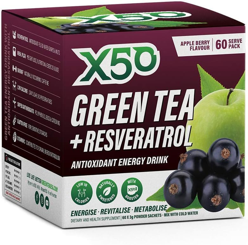 Green Tea X50 Exclusive Apple Berry 60 Serves