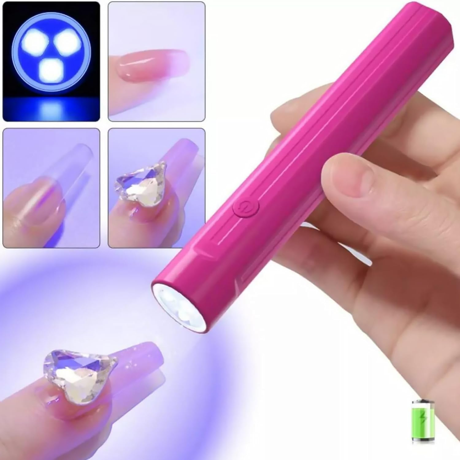 Mini UV Nail Lamp for Gel Nails, Nail Polish Gel Dryer Curing Lamp image number 4