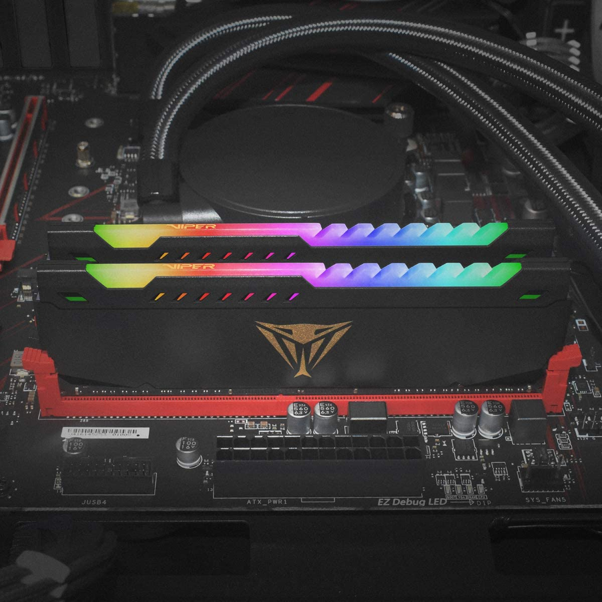 Patriot Viper Steel RGB Series DDR4 32GB (2 X 16GB) 3600Mhz Kit