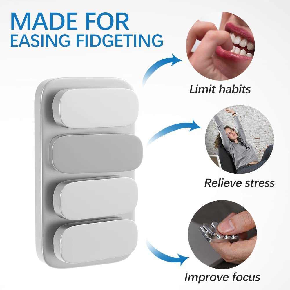 Haptic Fidget Slider Metal Fidget Toys for Adults, EDC Fidget Release Anxiety Tension Stress Magnetic Fidget image number 1