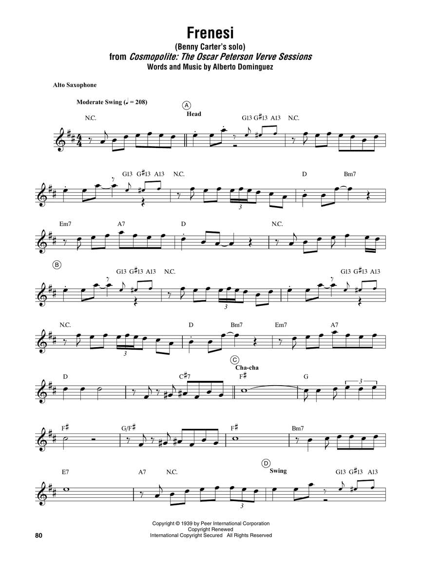 Saxophone Omnibook for E-Flat Instruments: 53 Songs Transcribed Exactly from Artist Recorded Solos image number 2