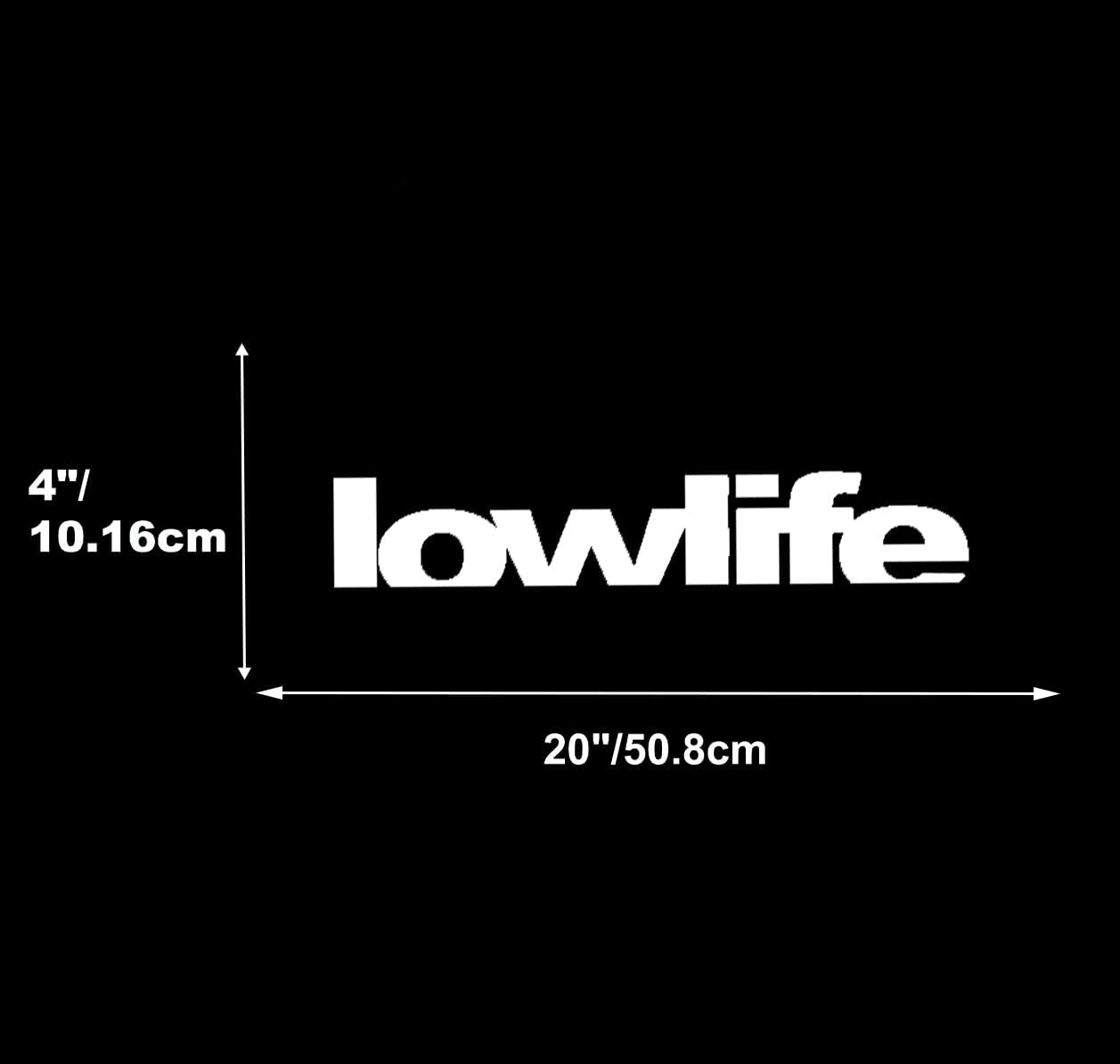 XTRAYXRAY Low Life Windshield Banner Sticker Car Decal Window Bumper Decal Sticker Suitable for Cars, Trucks image number 4