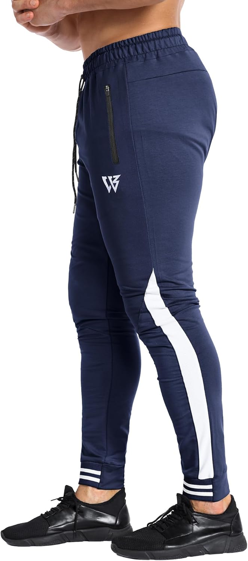 ZENWILL Men'S 3-Zip Gym Track Pants,2 Pack Mesh Leg Casual Workout Sports Joggers Pants Athletic Running Sweatpants with Pockets