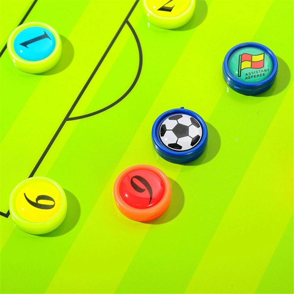 Joyeee Soccer Magnetic Boad Accessories Set, Include 27 Pcs Player Magnets Pieces, 2 Pcs Dry Erase Black Marker Pen, 1 Pcs Dry Eraser and Small Carry Pouch, Suit for Use on Magnetic Coaching Boards image number 3