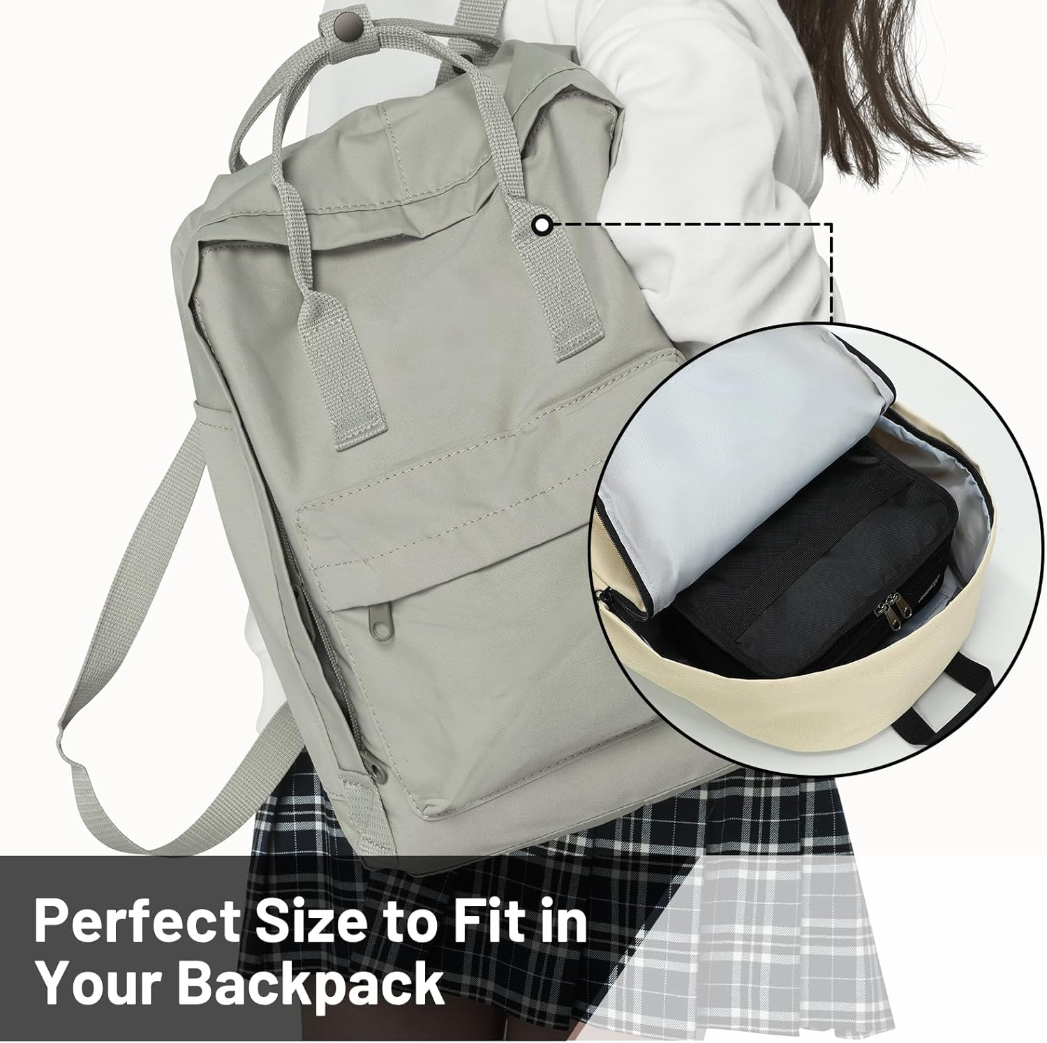 MIER Insulated Lunch Bag Small Lunch Box Bag Women Men Kids Portable Mini Cooler Bag for School Work Travel 5L, Black - Blue image number 2