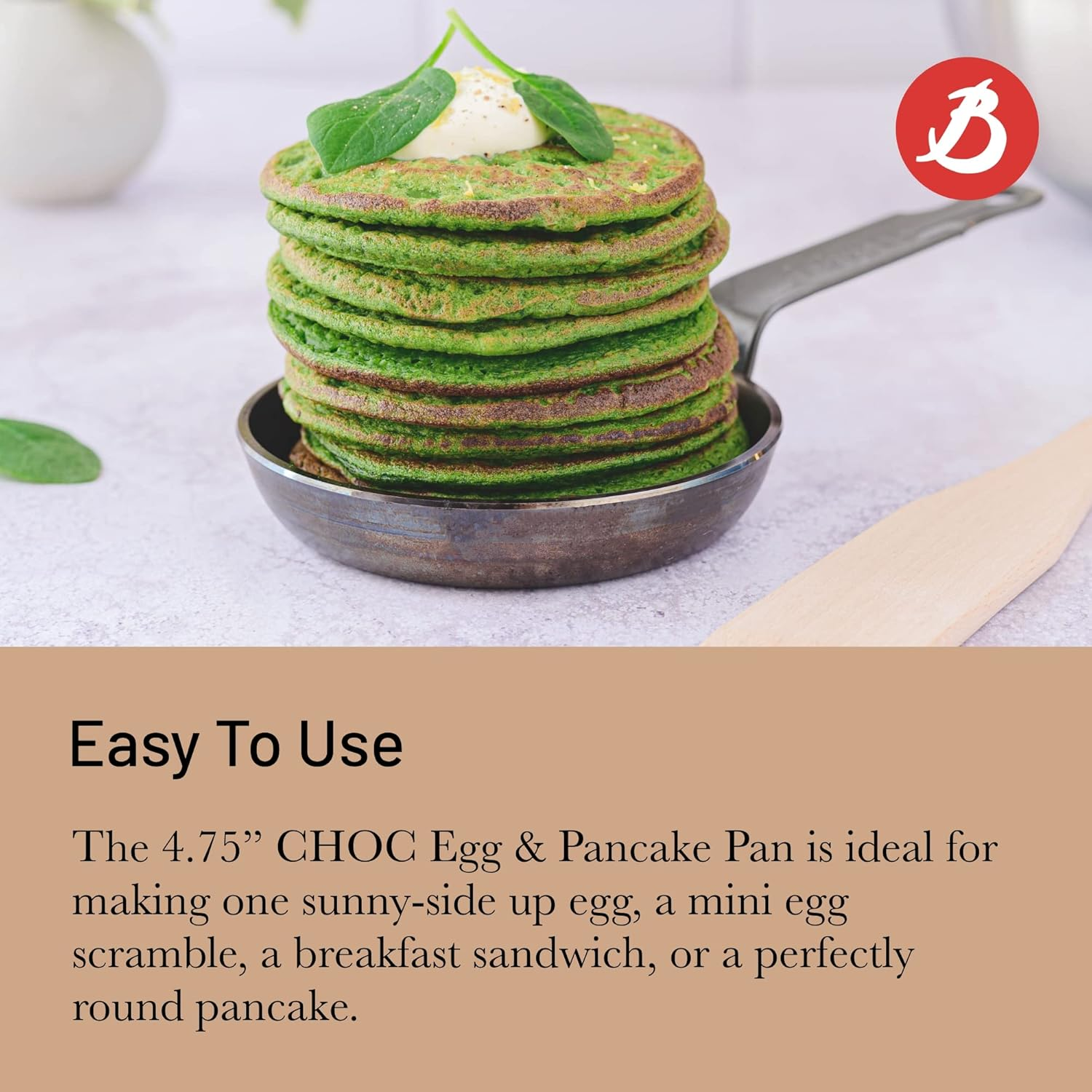 De Buyer 8140.12 Aluminium Choc Blini Pan, 12 Cm Diameter image number 2