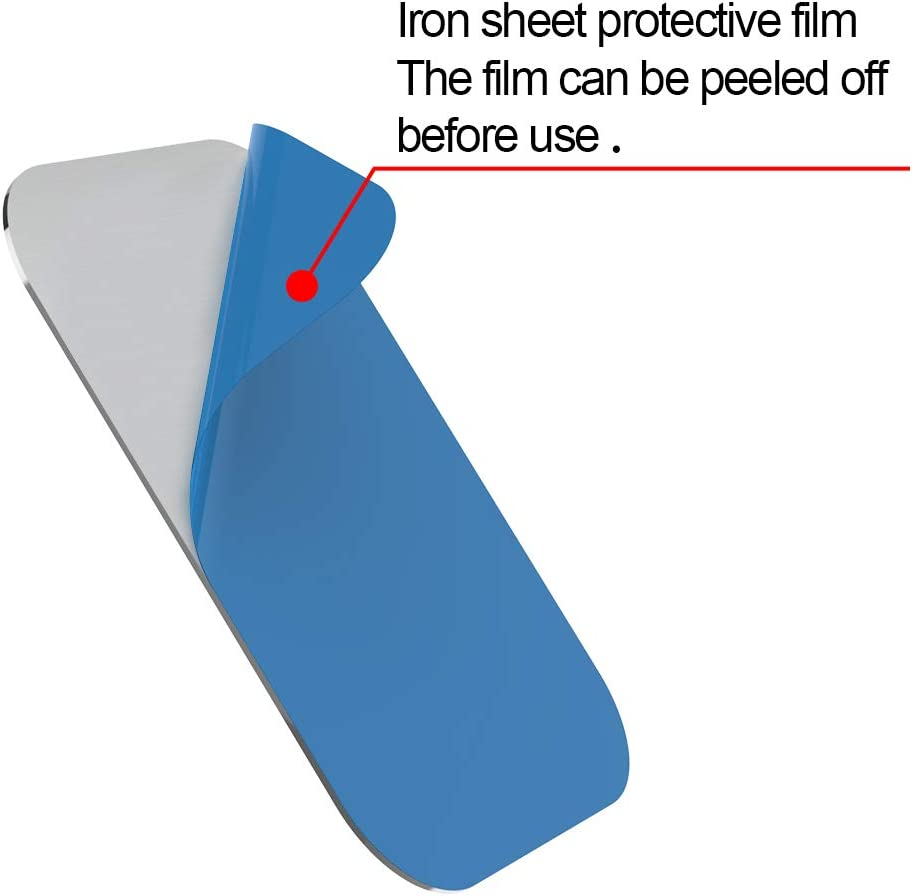 [8 Pack] Magnetic Car Mount Holder Metal Plate,Tiqus 58X40Mm Rectangle Universal Replacement Mount Metal Plate Kit with Adhesive for Magnetic Car Mount Cell Phone Holder Silver image number 1