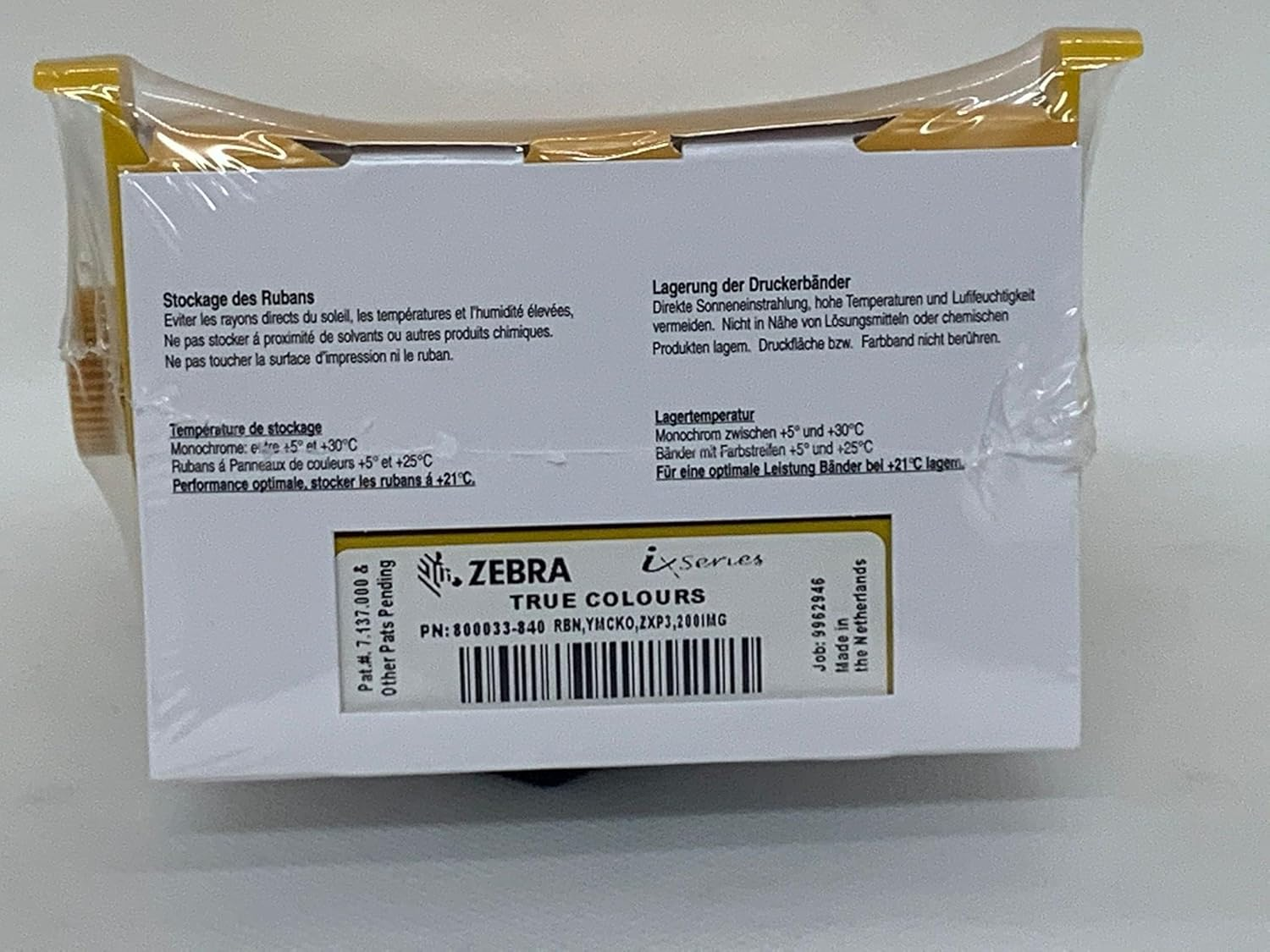 Zebra Technologies 800033-840 IX Series Color Ribbon for ZXP3 Card Printer