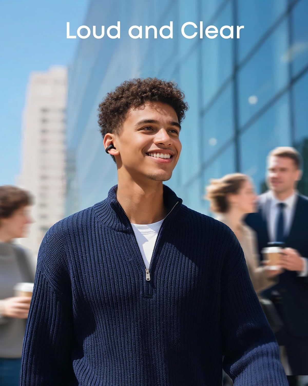 Soundcore C50I by Anker, Open-Ear Headphones, Clip-On Earbuds, Ultra-Comfort, Flexiclip Design, 12Mm Drivers for Powerful Bass, AI Clear Calls, 28H Playtime, Secure Fit, Hi-Res, IP55, Bluetooth 6.0 image number 1