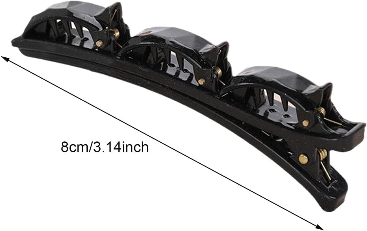 Pack of 2 Double Layers Twist Band French Braider Hair Tool Fashion Double Layer Band Twist Plait Clip Front Hair Clips Hairpin Headband Hair Accessories Beauty Tool image number 1