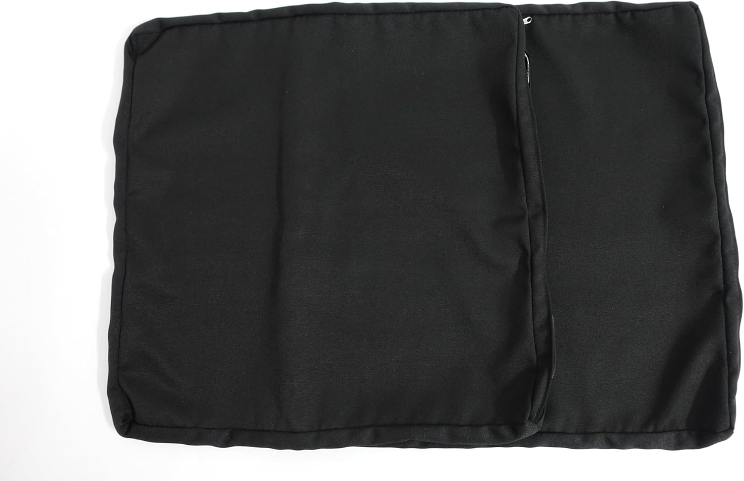 Outdoor Water-Resistant Chair Cushion Covers, Patio Seat Pad Cover, Square 51X51X5-Black Set-Of-2 image number 2