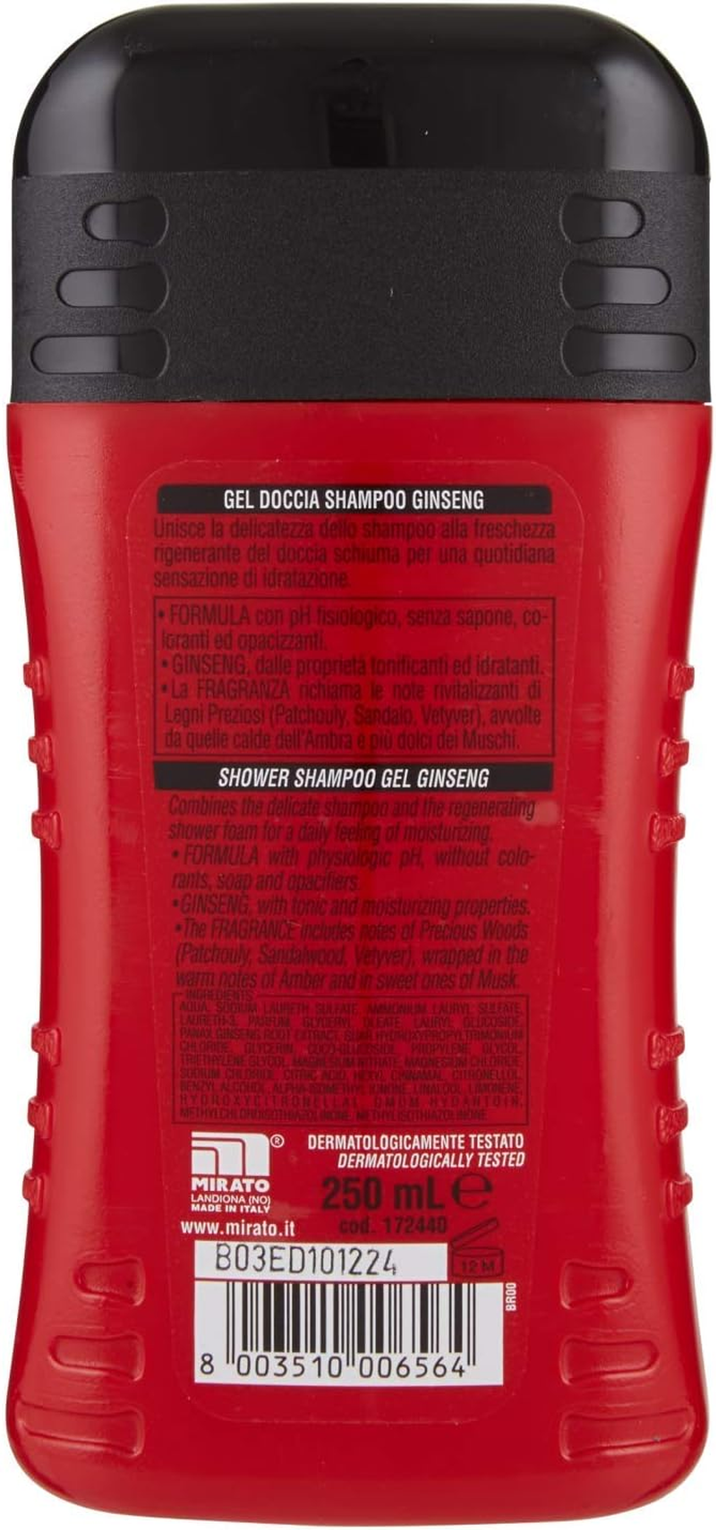 Intesa Pour Homme Ginseng Daily Moisturising Shower Gel Shampoo, 250 Ml image number 1