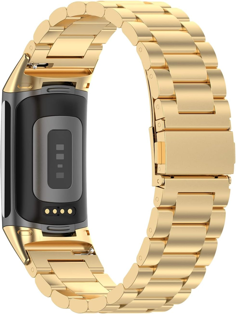 For Fitbit Charge 6 Band/Fitbit Charge 5 Band Women Men,Metal Stainless Steel Strap Replacement Wristbands