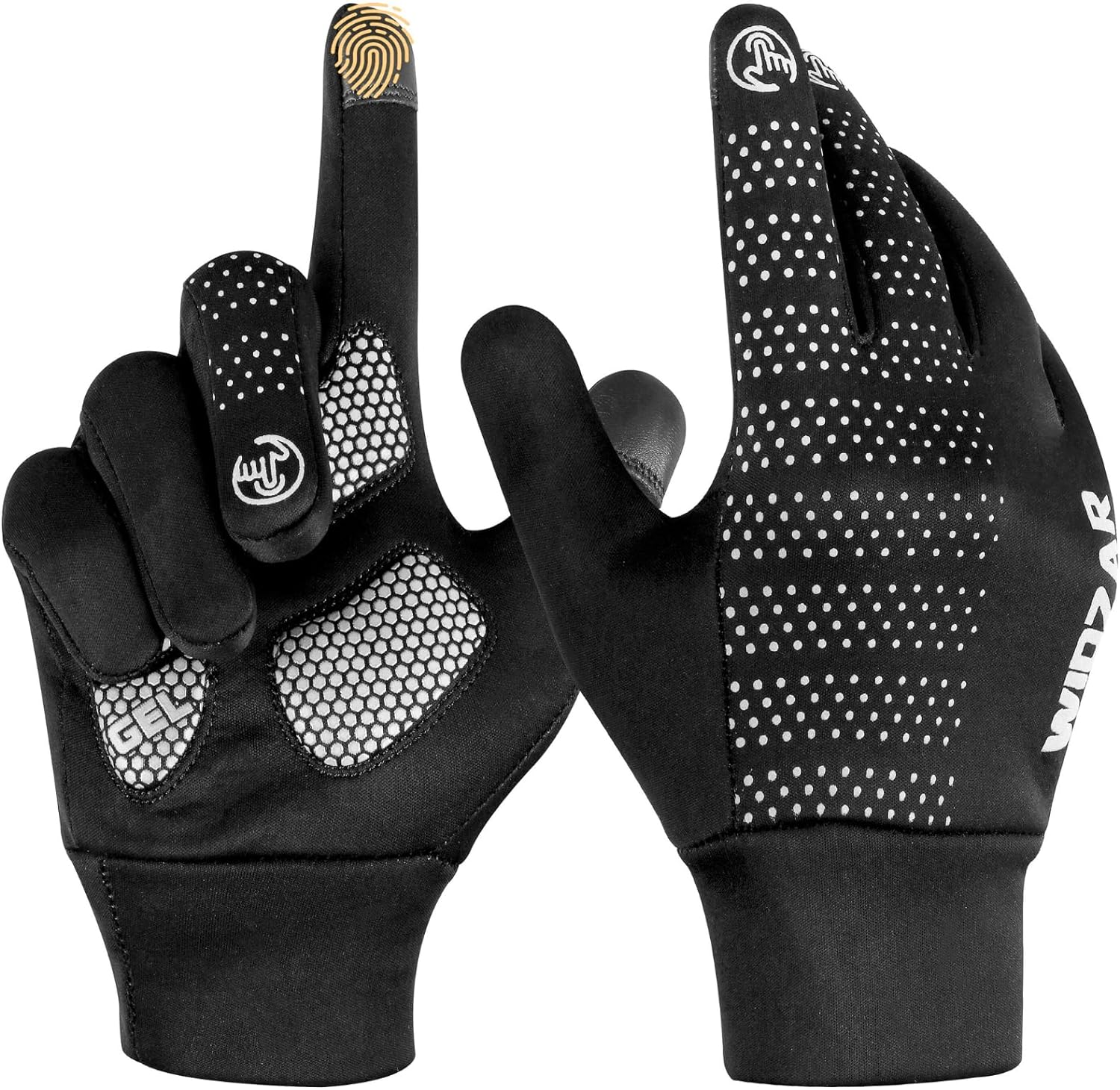 Winter Gloves for Men and Women Ideal for Cycling, Biking, Hiking, Running and Driving Gloves Water Resistant, Windproof, anti Slip & Touch Screen Gloves