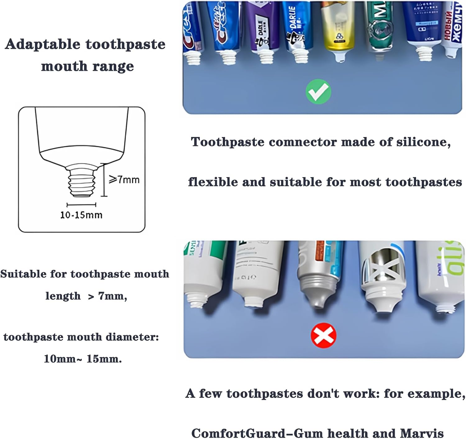 Hushmow Toothbrush Holder Wall Mounted, Toothbrush Holder for Bathroom with Automatic Toothpaste Dispensers,4 Toothbrush Slots,2 Cups and 1 Large Storage Tray - Brushed Gery image number 5