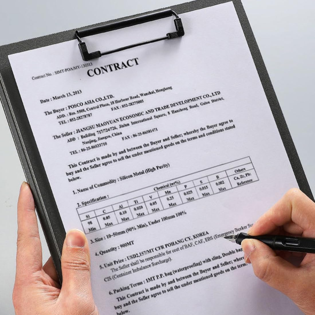 A4 Foldover Clipboard Folder, 4 Pcs File Folder with Cover for Document Management in Business, Office, School, Hospital image number 4