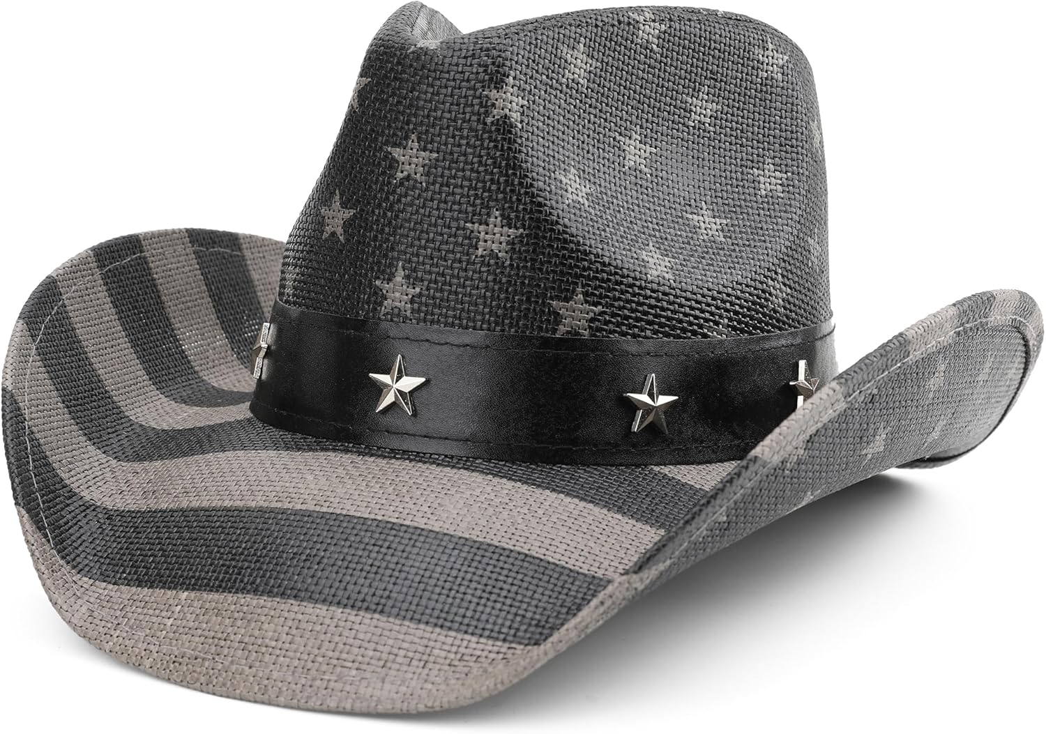 Unisex American Flag Cowboy Hat USA Falg Patriotic 4Th of July Parade Western Cowgirl Hat