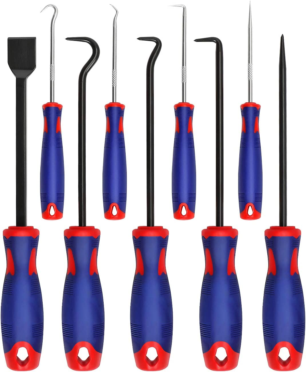 WORKPRO 9Pcs Precision Pick & Hook Set with Scraper, Automotive & Electronic Hand Tools, W000846A