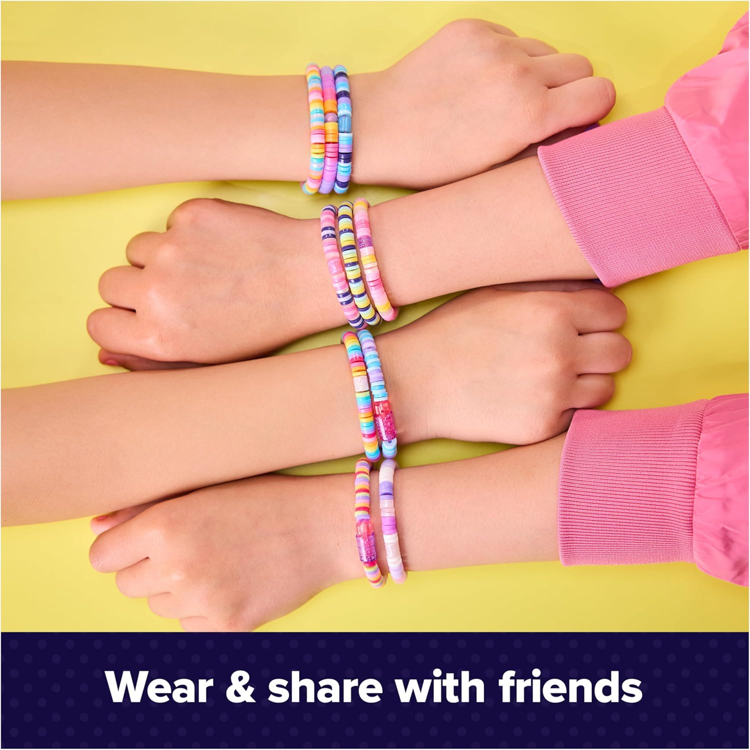 Cool Maker, Stack&rsquo;D Heishi Studio Bracelet Making Kit with Easy Beading Pen & over 1200 Beads for Bracelets, Makes 15, Arts and Crafts Kids Toys for Girls Ages 7 and Up image number 3