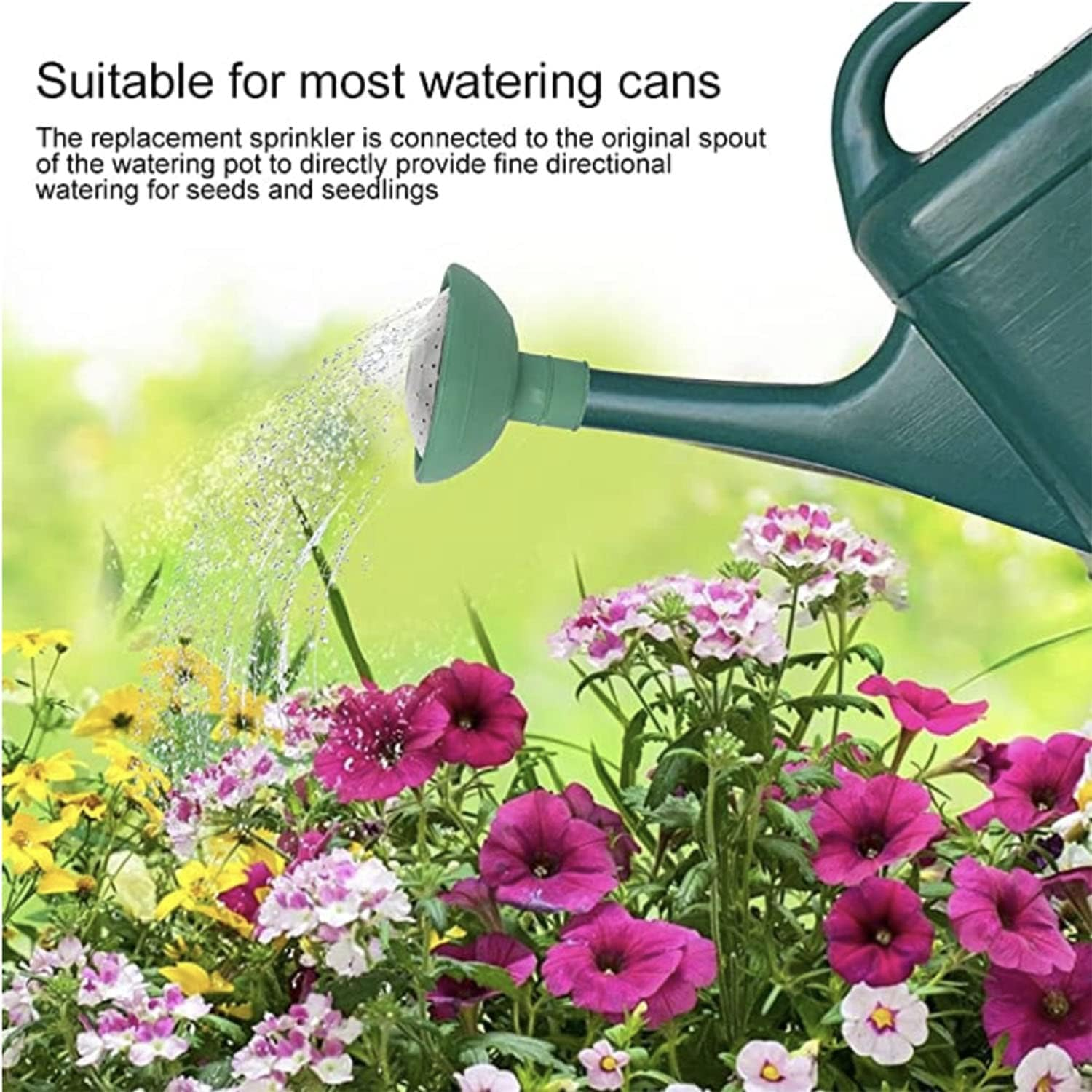 Universal Garden Watering Can Rose Head, Water Sprinkler Sprayer Fits All Standard Size Watering Cans (1 Pack) image number 2