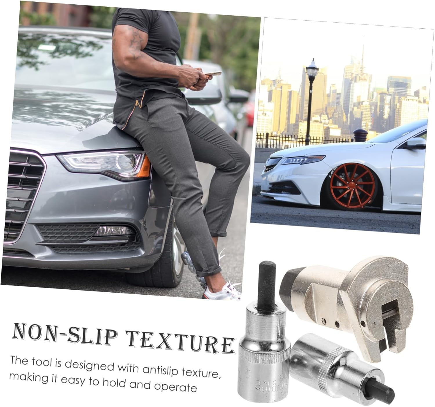 GETAJGHSD Strut Spreader Tool Suspension Separator Automotive Shock Absorber Remover 3Pcs Car Chassis Maintenance image number 5