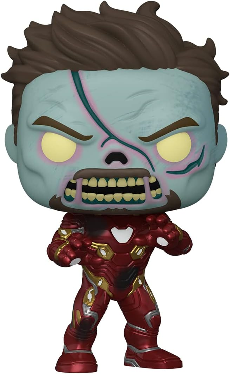 Funko Pop! What If - Zombie Iron Man Glow Vinyl Figure, 9.9 Cm Height