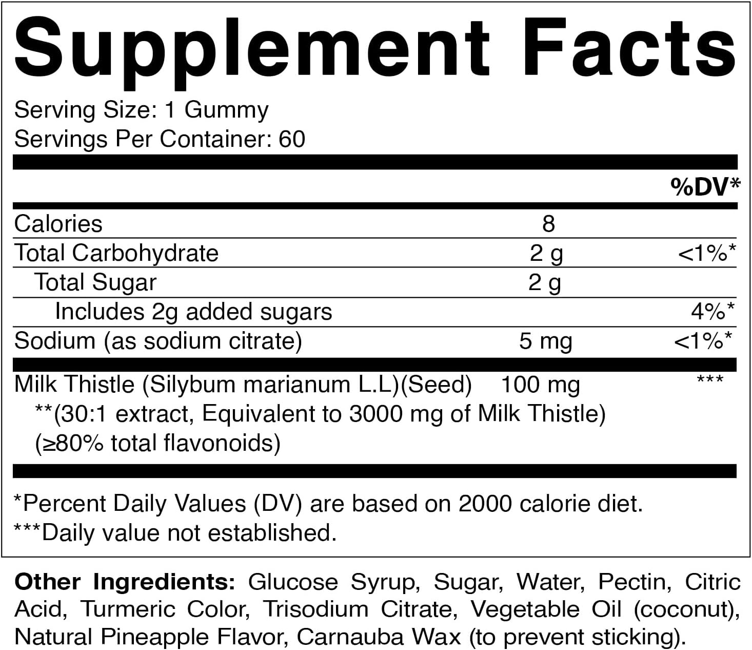 Vitamatic Milk Thistle Gummies - 3000 Mg Equivalent - Liver Detox & anti Oxidant Health - Min. 80% Silymarin Flavonoids - 60 Pectin Based Gummies image number 5