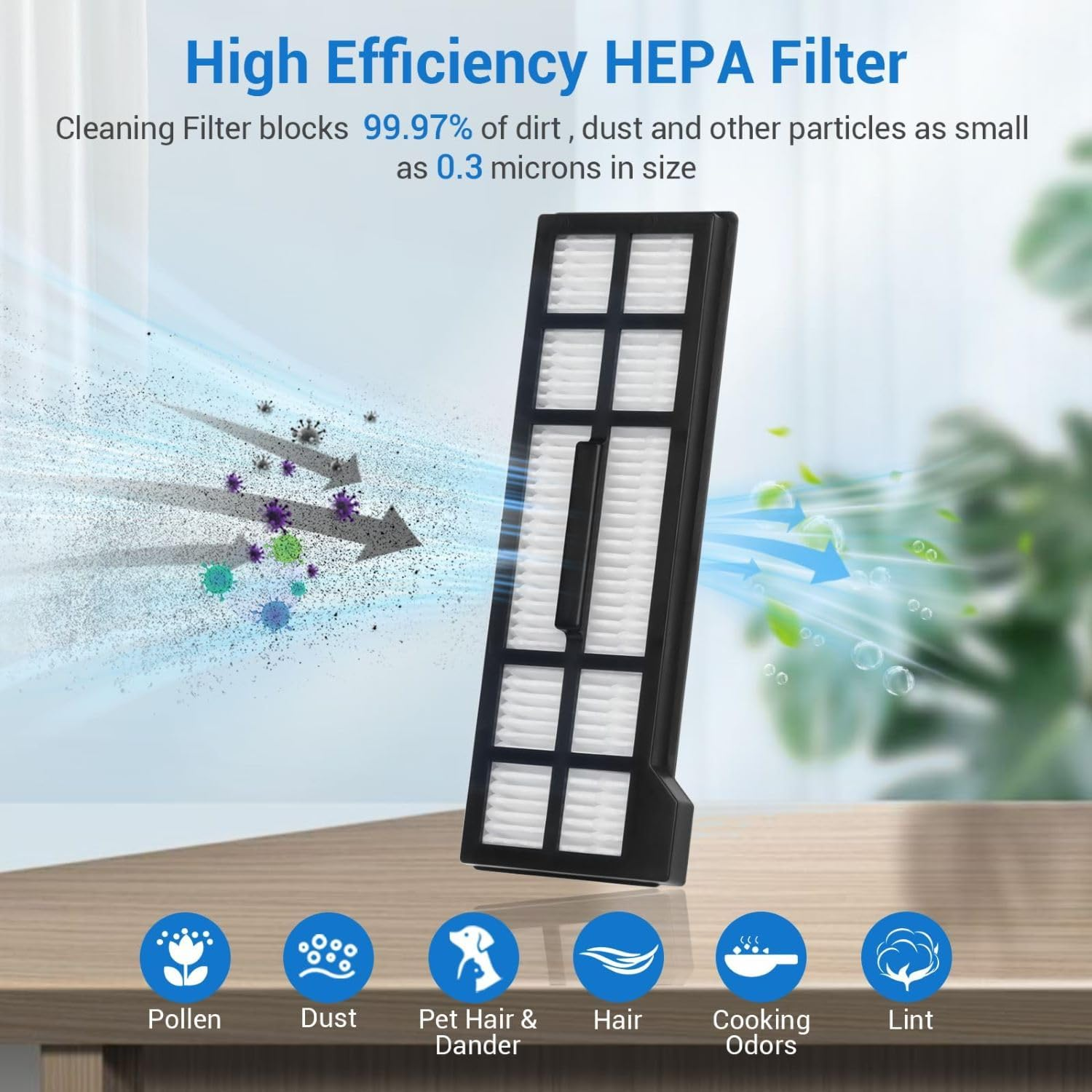 Compatible with Eufy X10 Pro Omni Robot Vacuum Replacement Kit, 21 Pieces, Includes HEPA Filters, Brushes, Mop Pads and Accessories image number 1