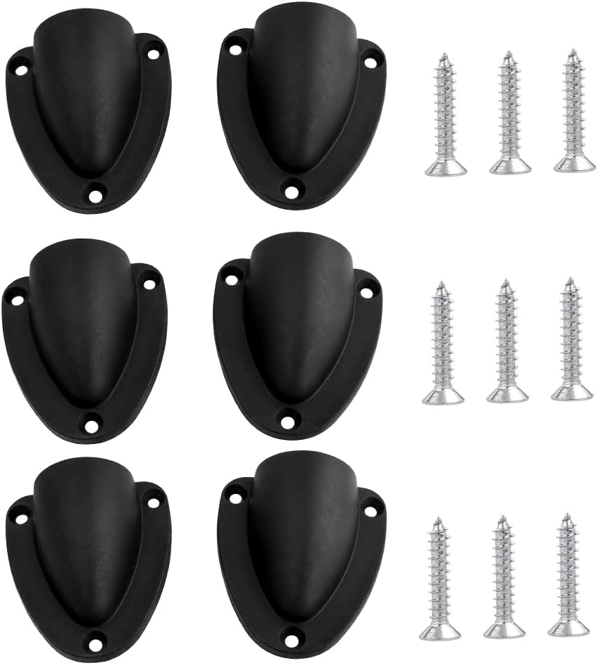Yakamoz 6Pcs Marine Wire Cable Vent Cover, Nylon Wire Cable Hole Clamshell Vent with Mounting Screws for Marine Boat image number 3