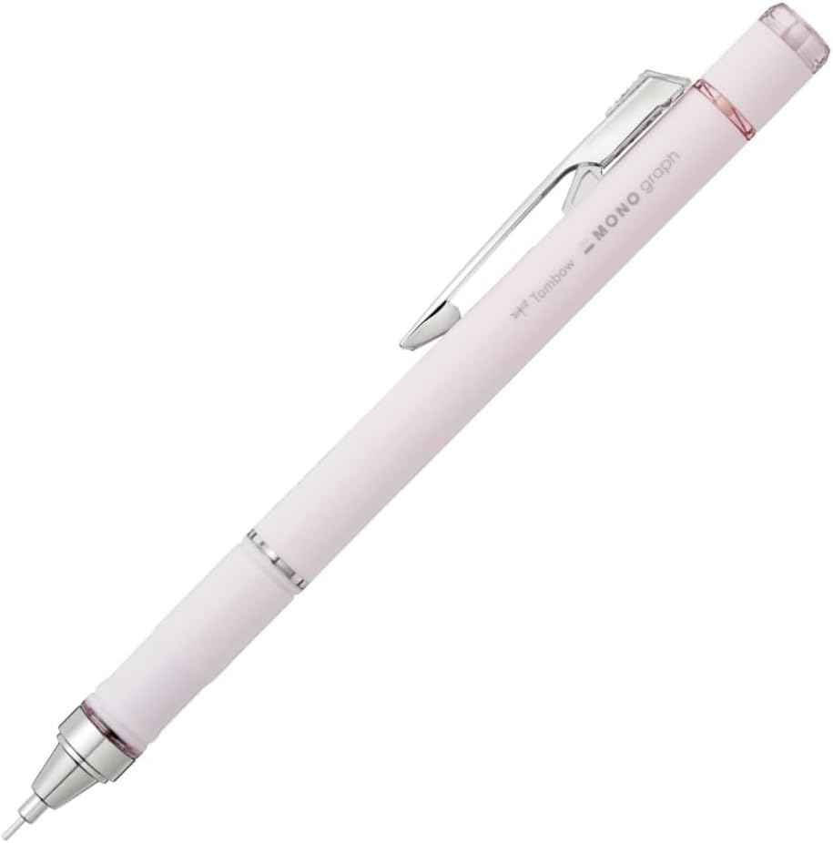 Tombow Mechanical Pencil, 0.5Mm, MONO Monograph Grip (Soft Fit Grip for Anti-Fatigue), Ivory DPA-151A