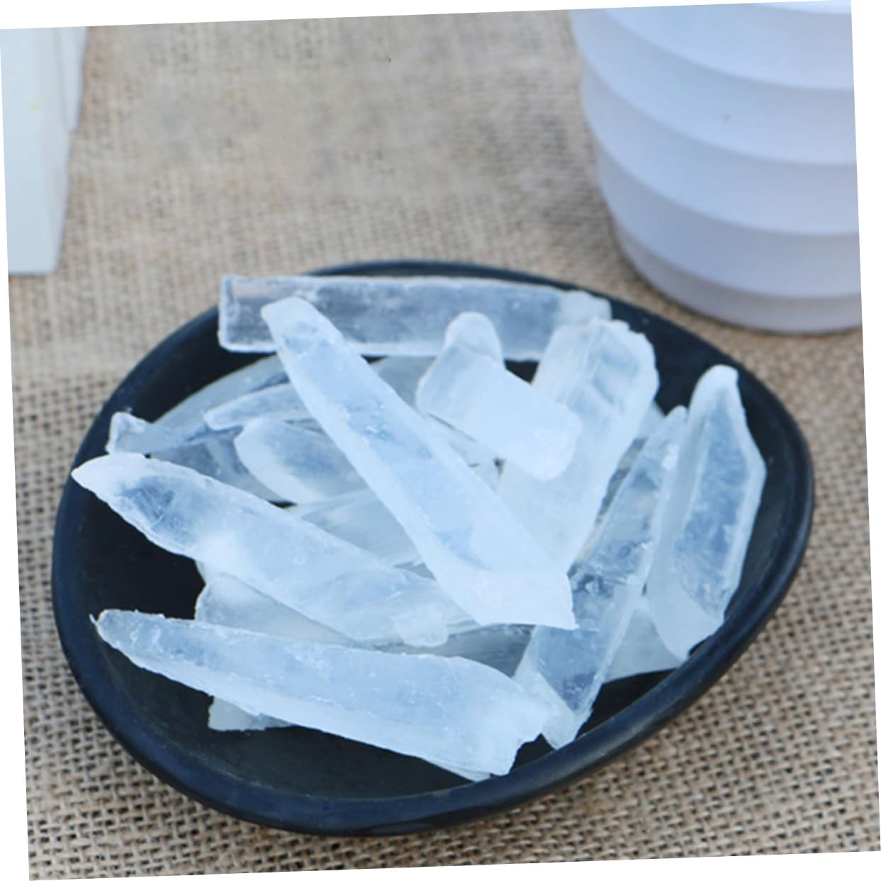 Operitacx 1 Transparent Soap Base Refreshing Skin Scrub Soap Base Handmade Bathing Soap Base Refreshing Skin Soap Bar Base Melt and Pour Soap Base Scrub Soap Bar Base Exfoliating Soap Base image number 3