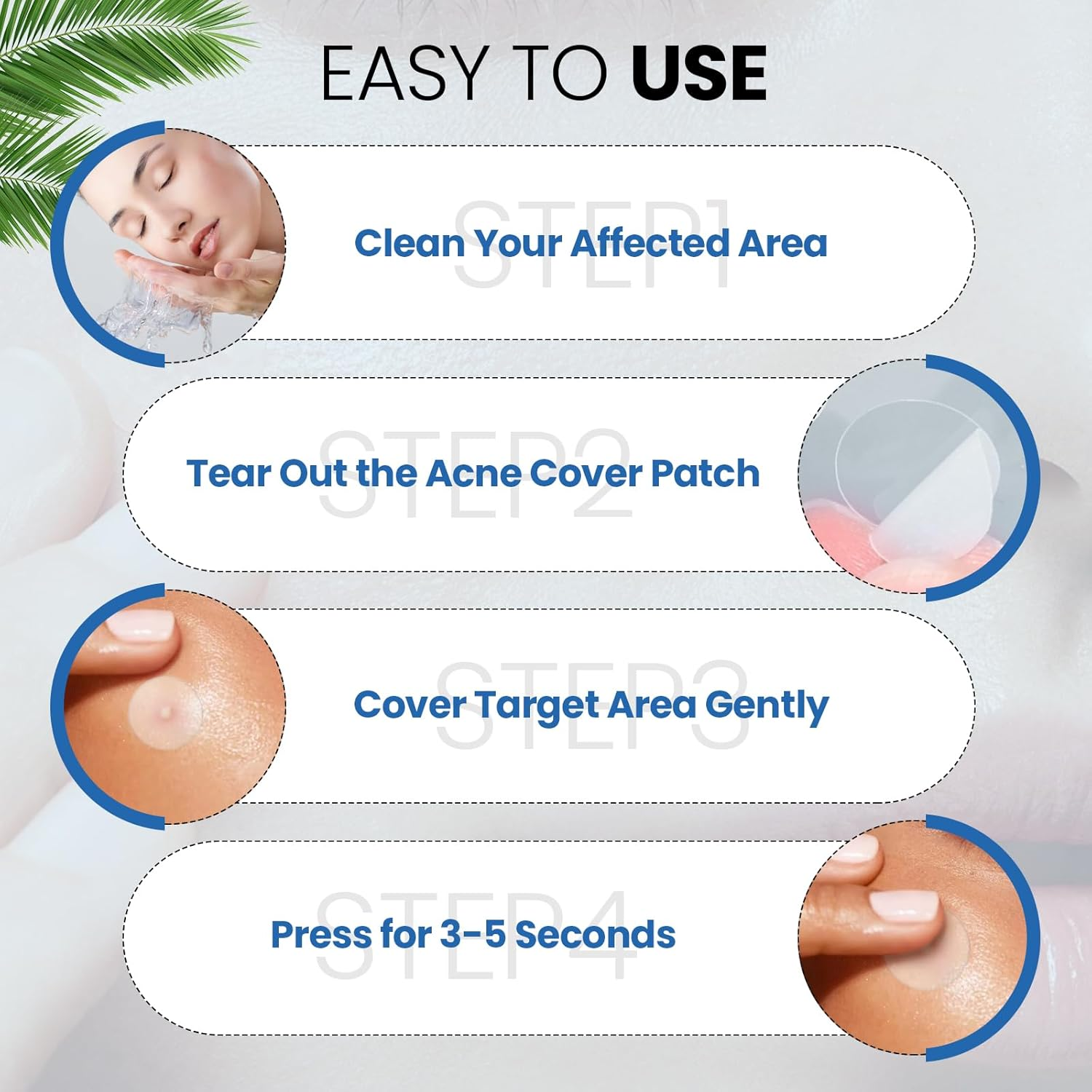 240 Counts Pimple Patches for Face, Hydrocolloid Acne Patches Pimple Patch Invisible Pimple Patch Zit Patches for Face Acne Patch Blemish Patches Zit Stickers for Skin Care image number 6